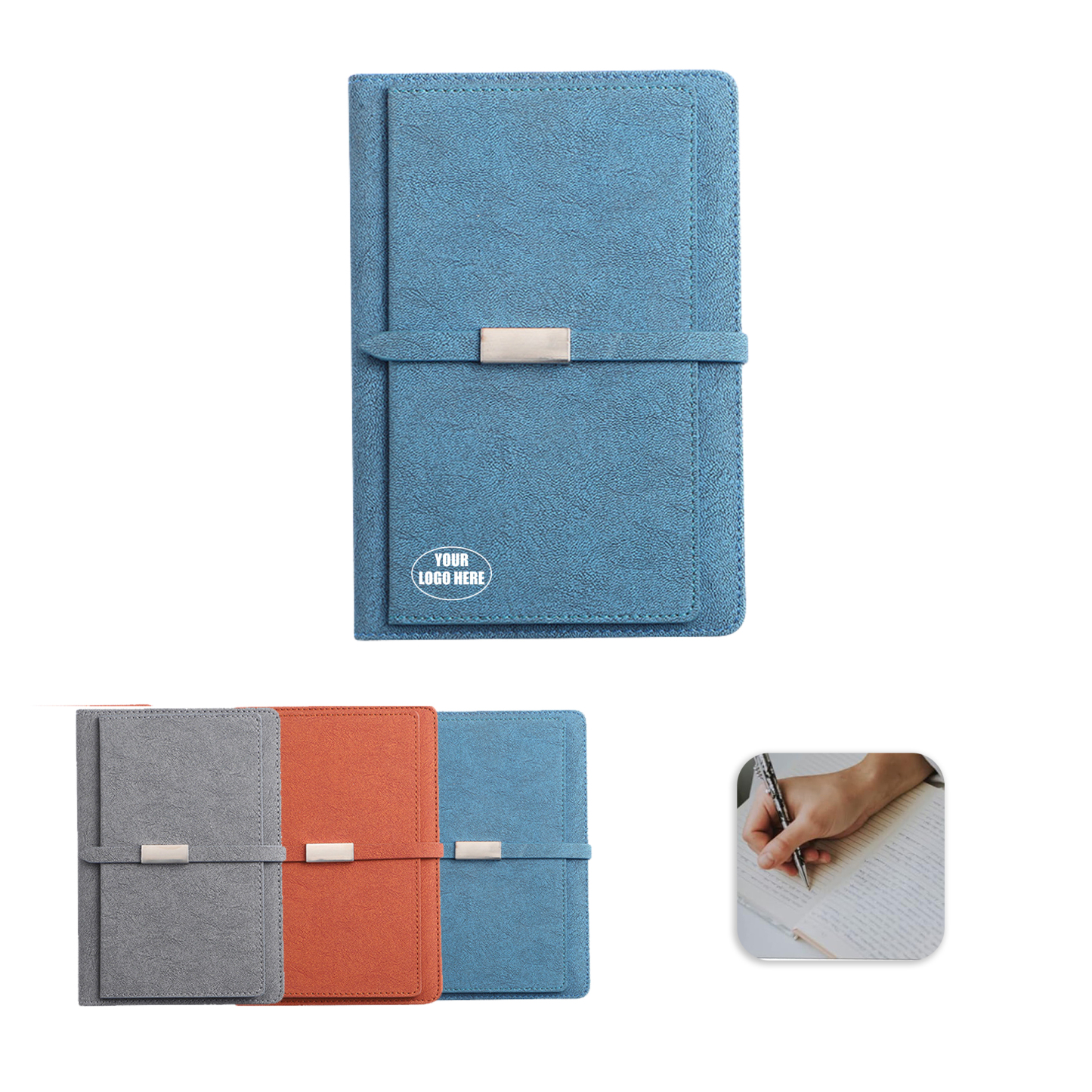 Premium Custom A5 Leather Business Notebook