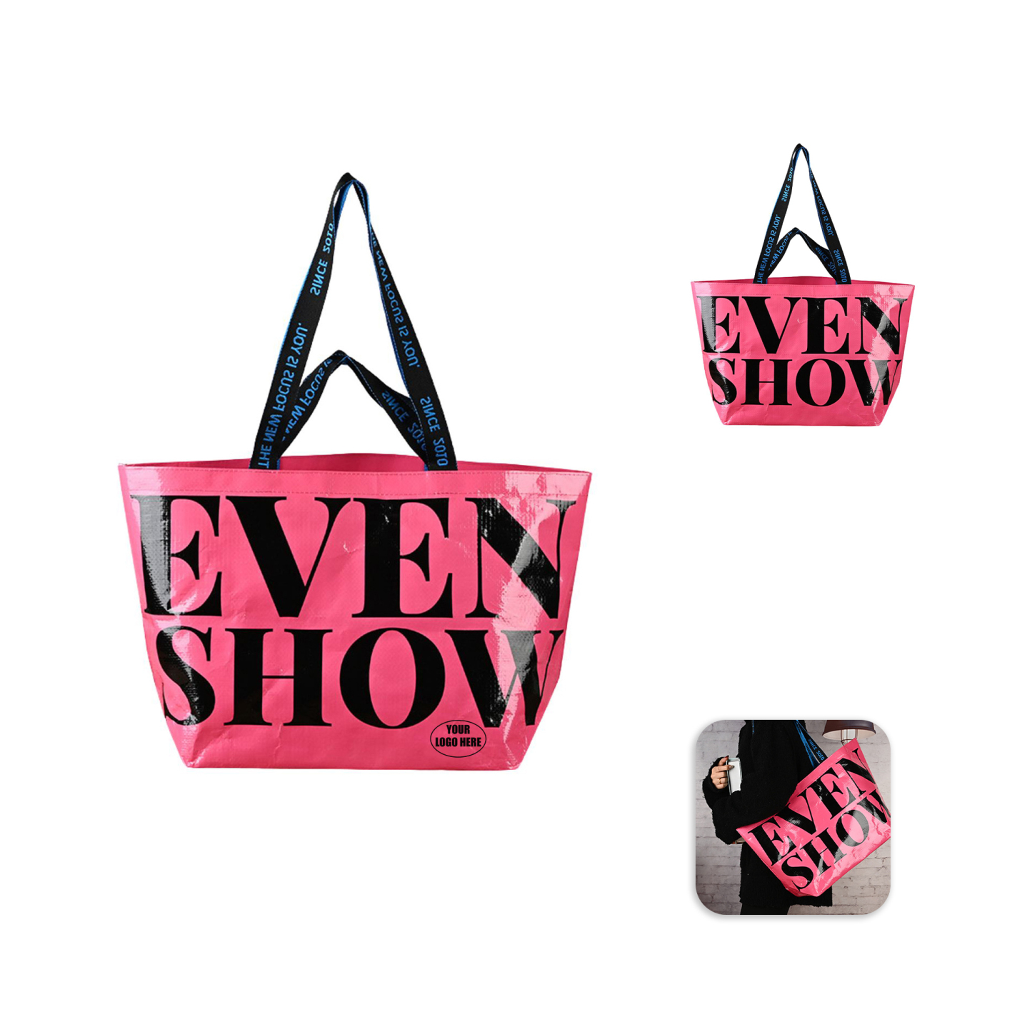 Custom Waterproof Snakeskin Tote Bag