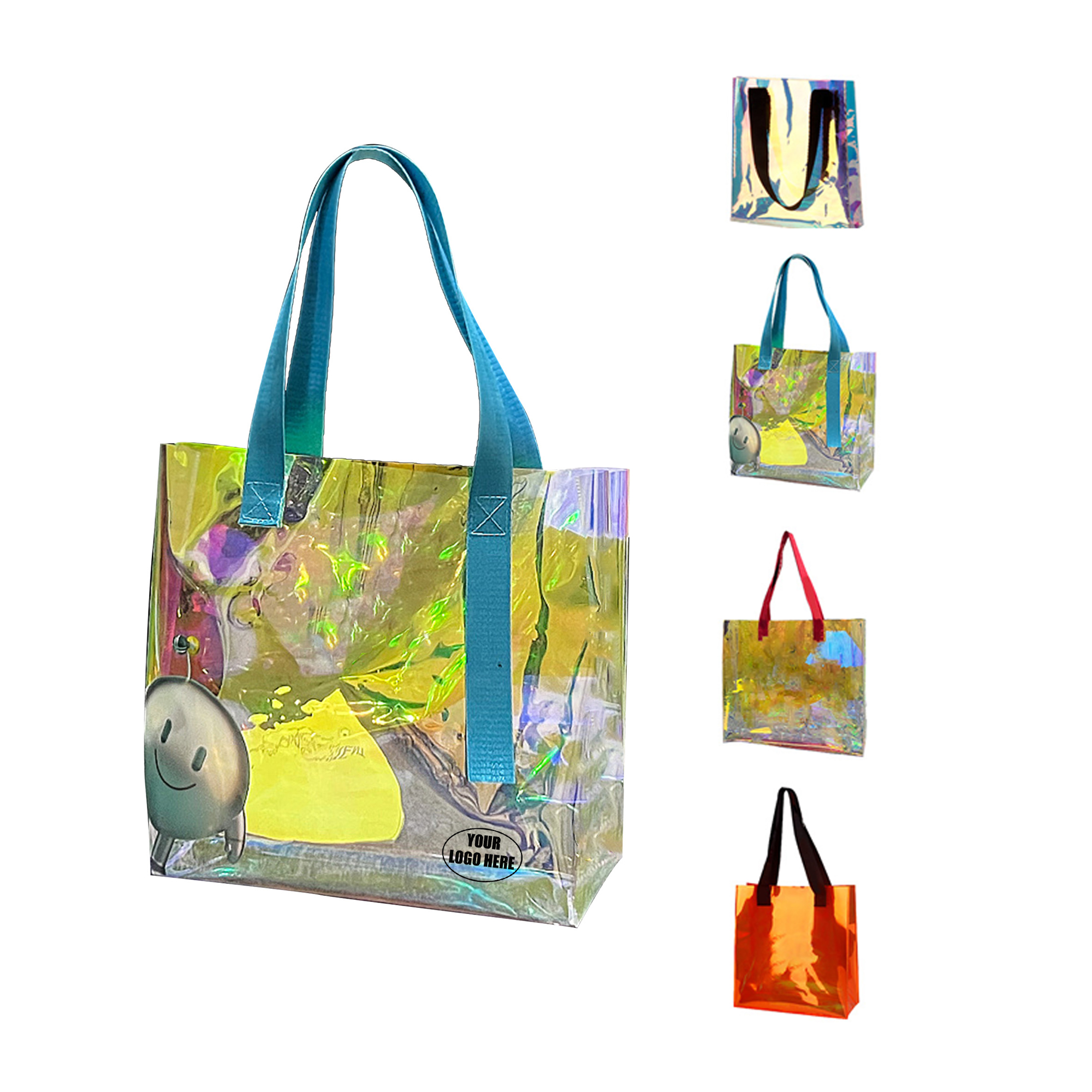 Custom Holographic PVC Jelly Tote