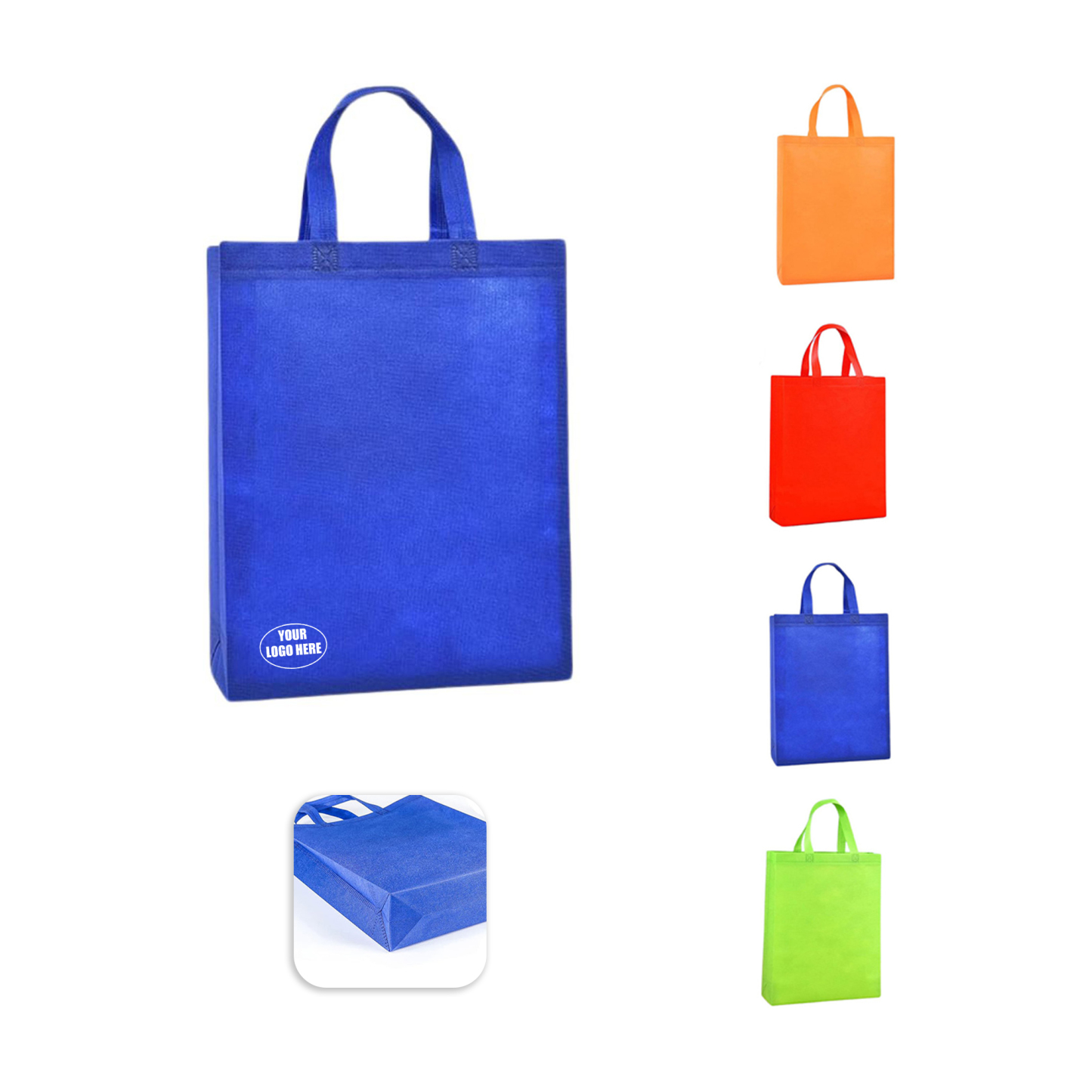 Custom Zippered Water-Resistant Tote Bag