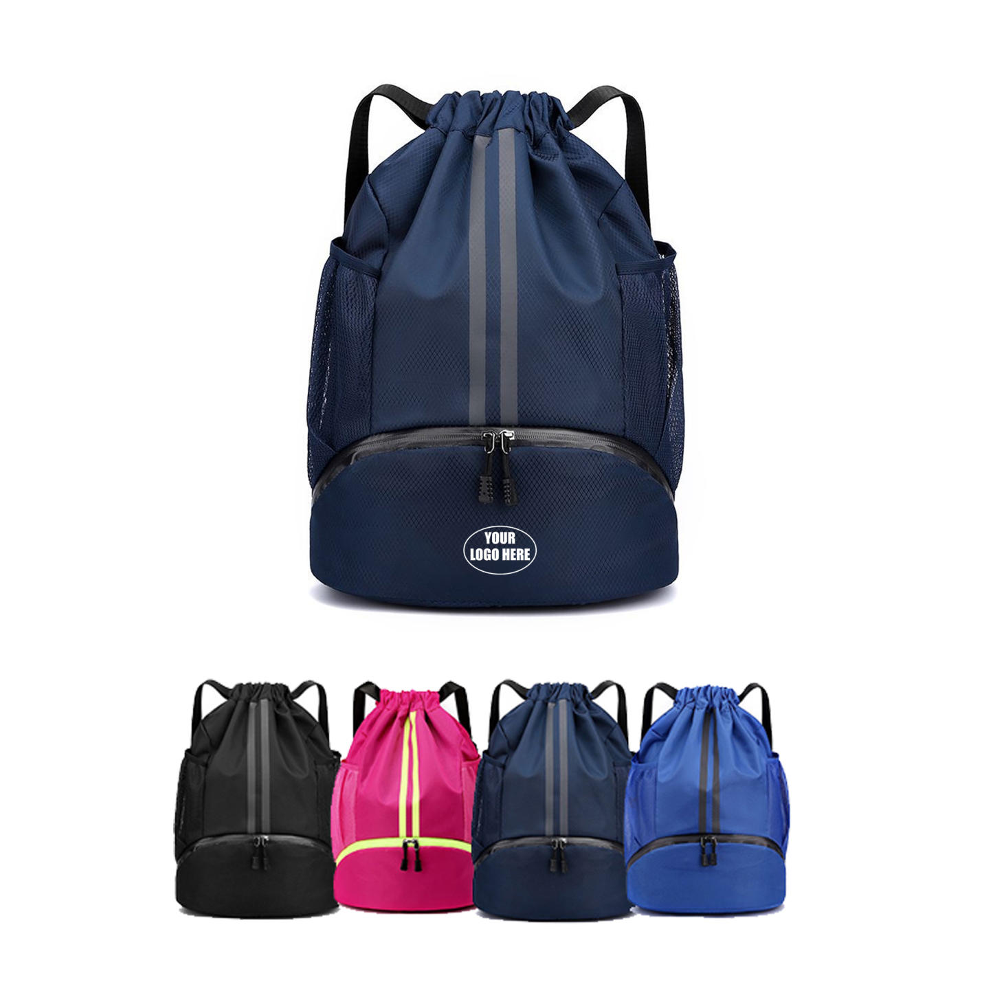 Custom Dry-Wet Sport Drawstring Bag