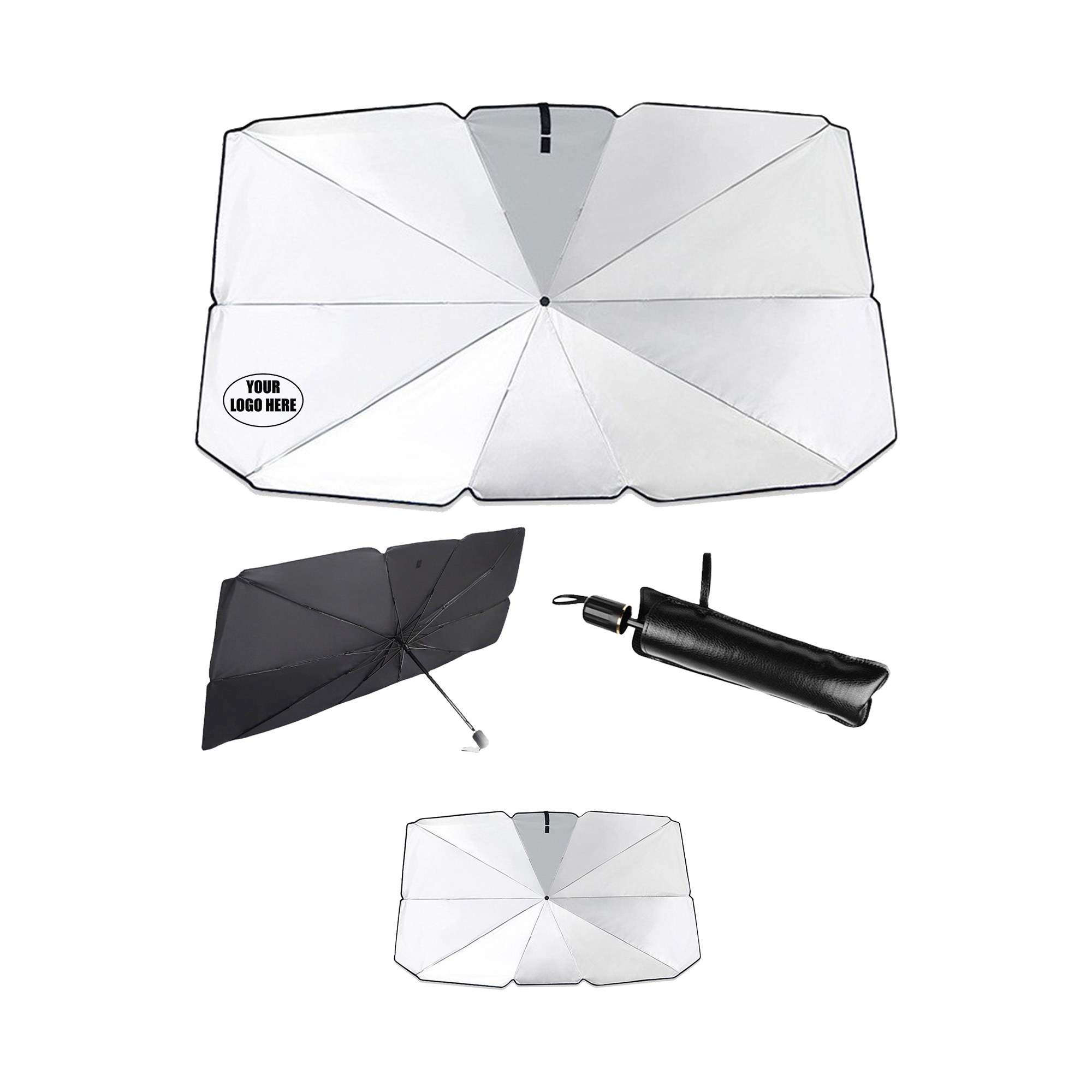 Custom Foldable Car Sunshade Umbrella