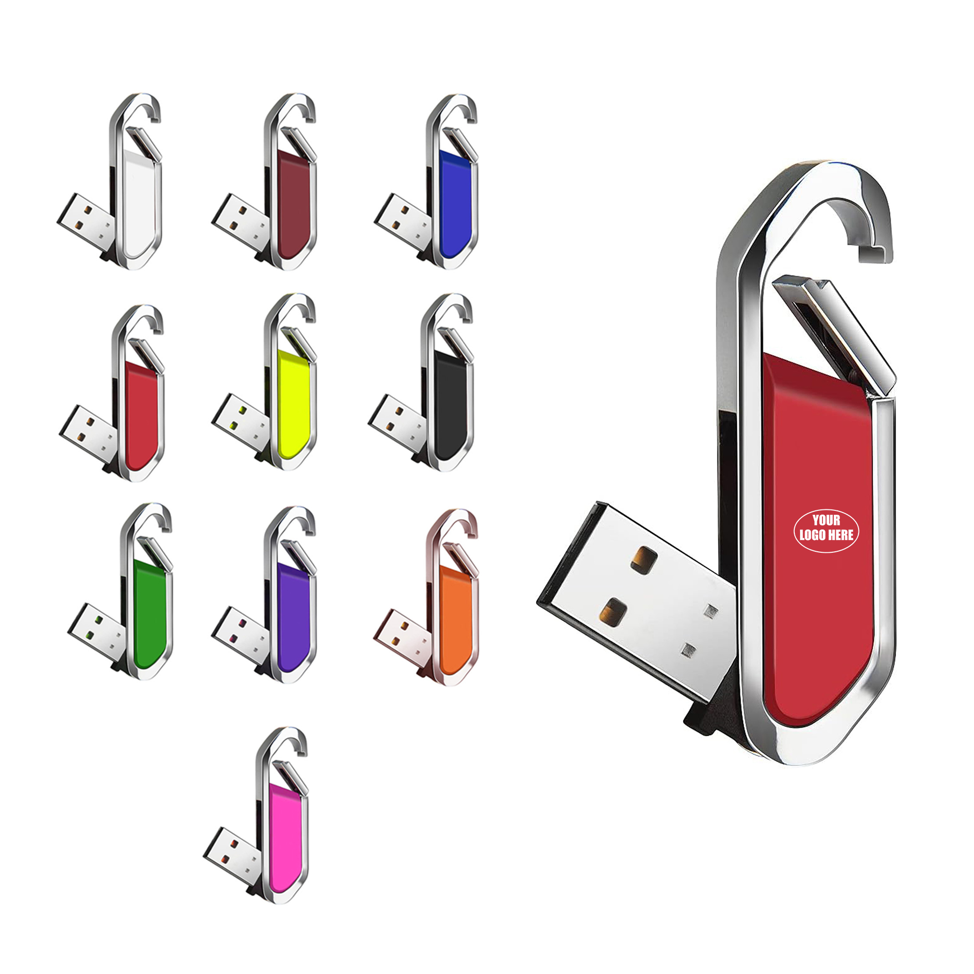 Metal Clip-On Waterproof USB Drive