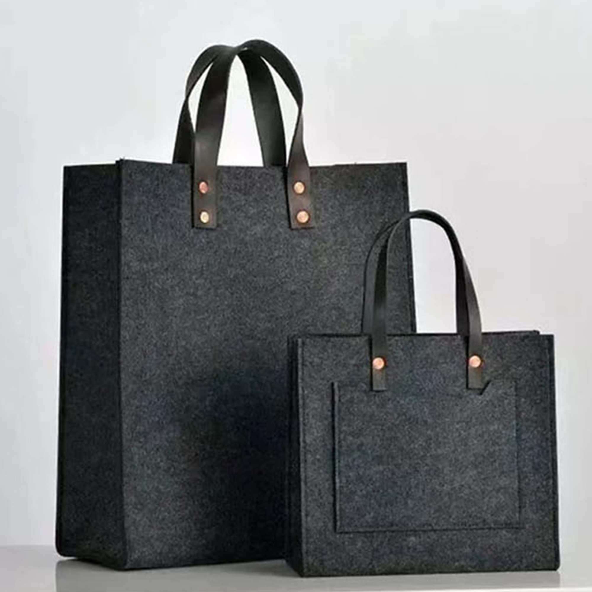 Custom Felt Office Tote Bag