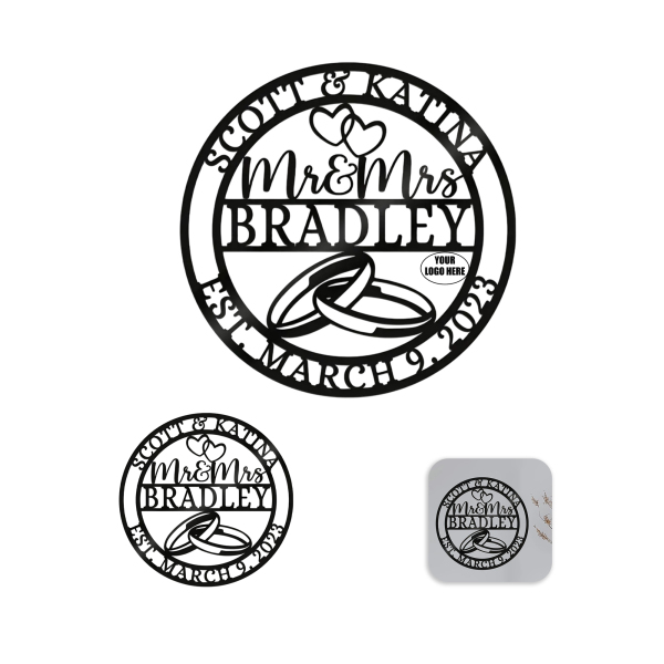 Personalized Vintage Wedding Signboard