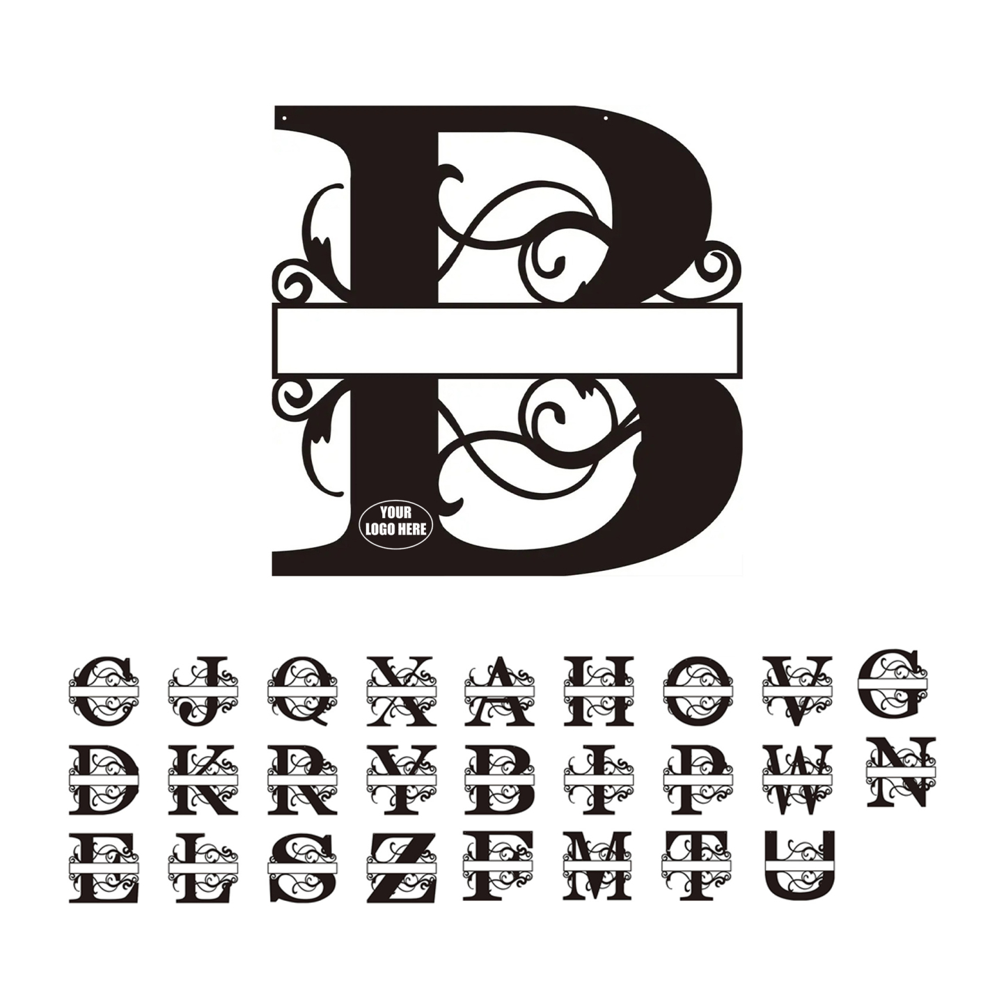 Personalized Metal Monogram Wall Art