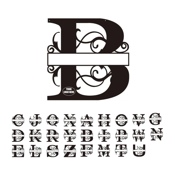 Personalized Metal Monogram Wall Art