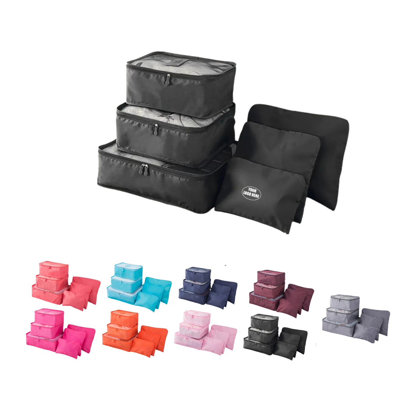 Custom Travel Luggage Organizer Set