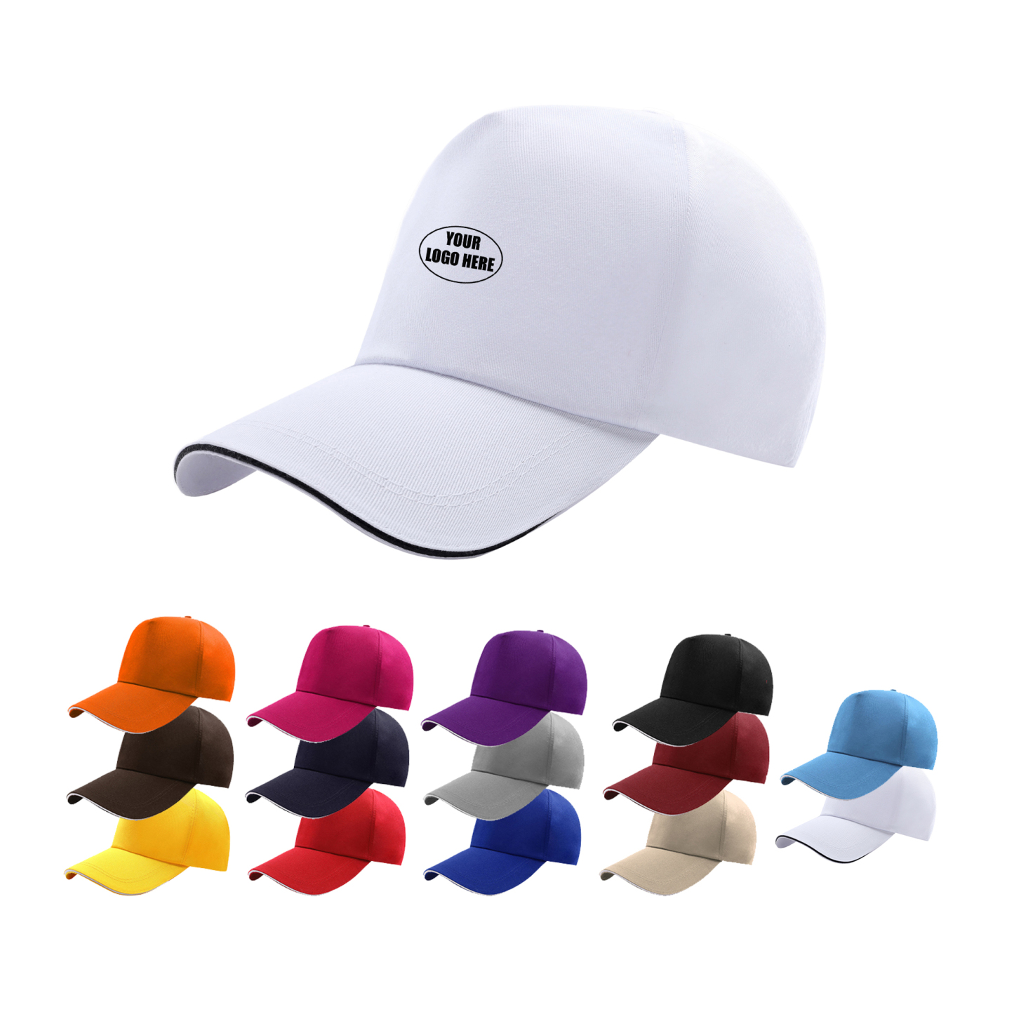 Adjustable Embroidered Cotton Promo Cap