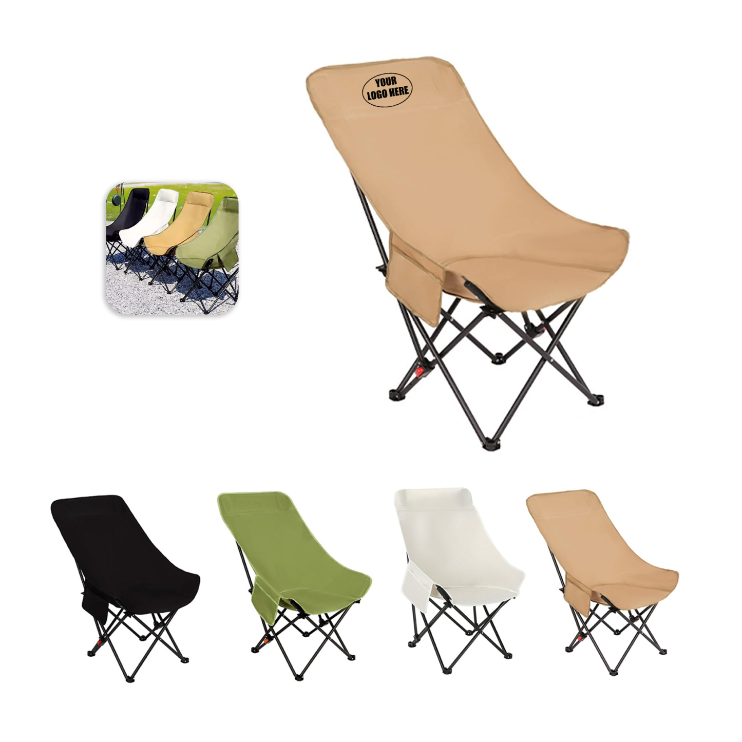 Reclining Foldable Outdoor Lounge Chair