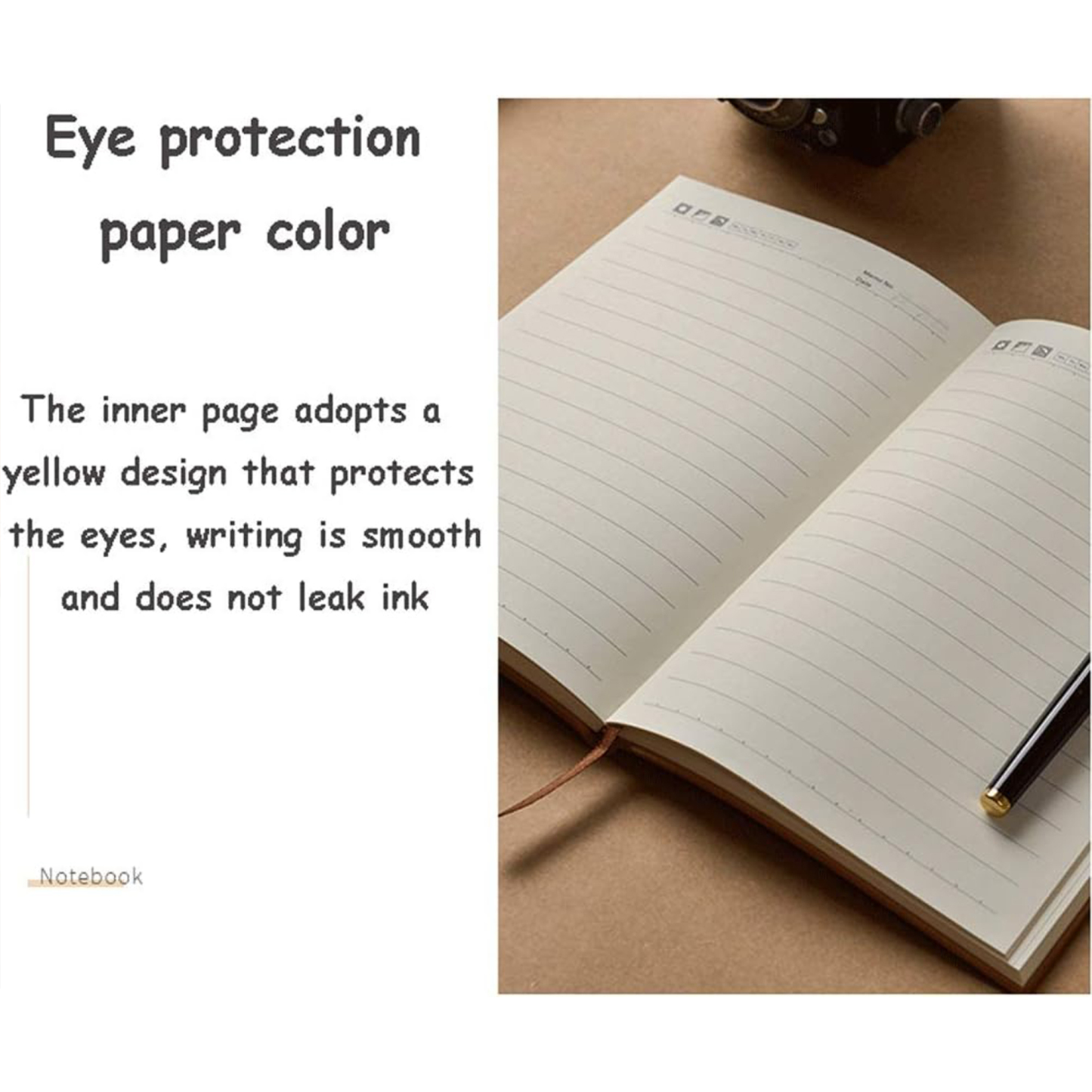 Elegant Custom Sheep Leather Business Notebook