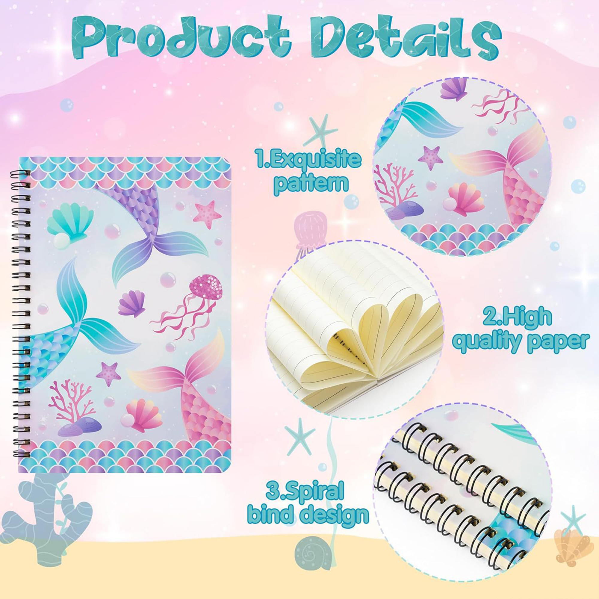 Custom Spiral Notebook with Cartoon Design
