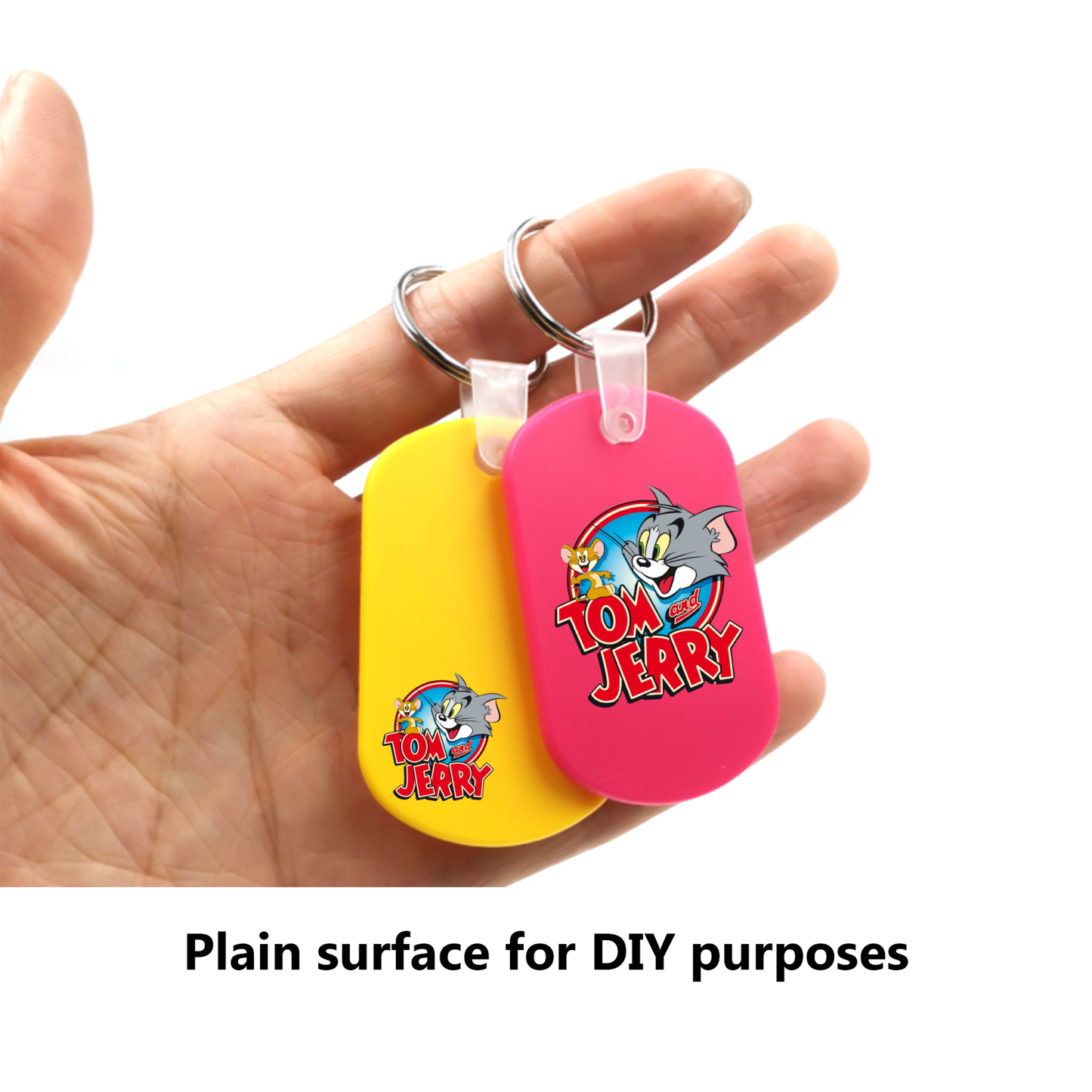 Durable Waterproof PVC Keychain Tag