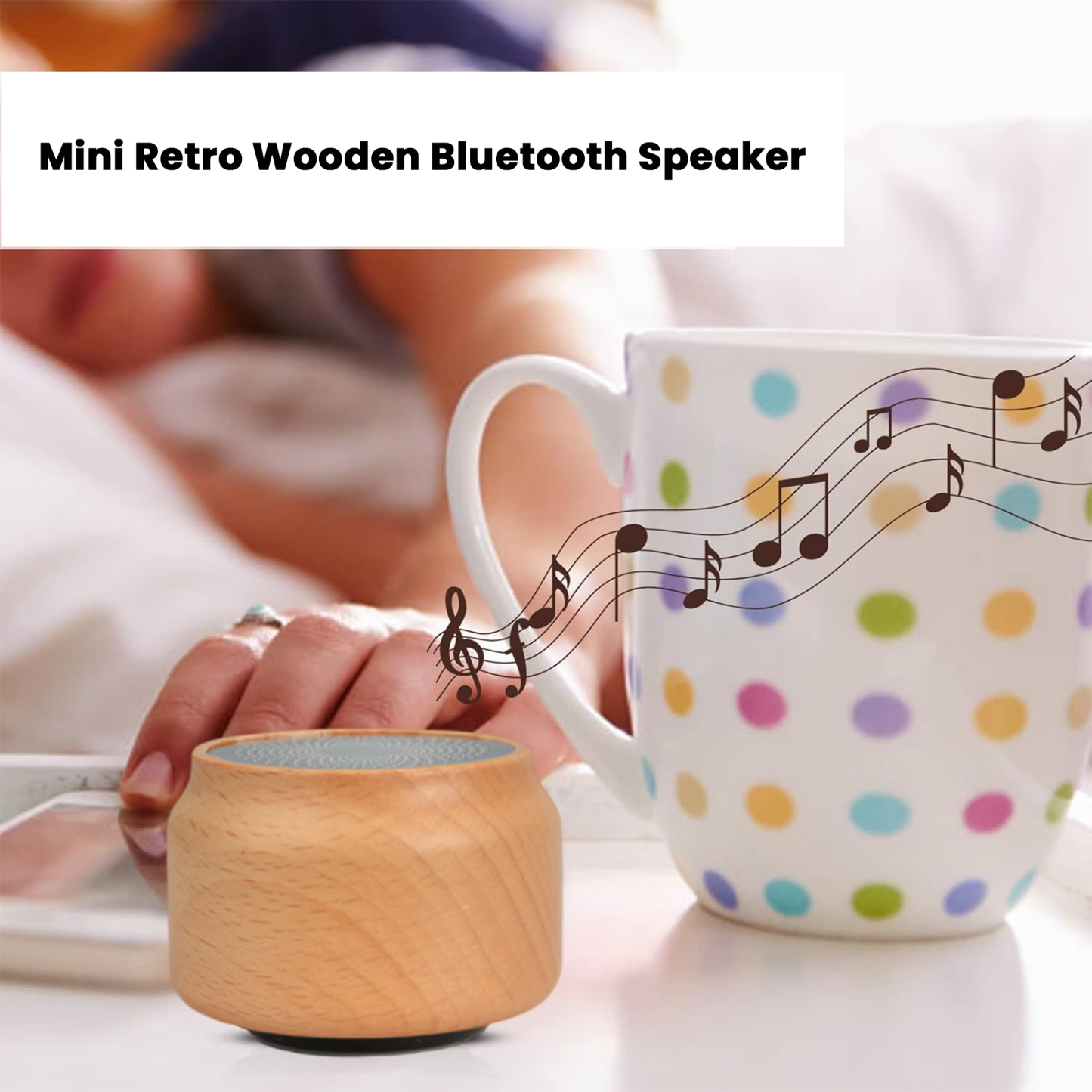 Custom Mini Retro Wooden Bluetooth Speaker
