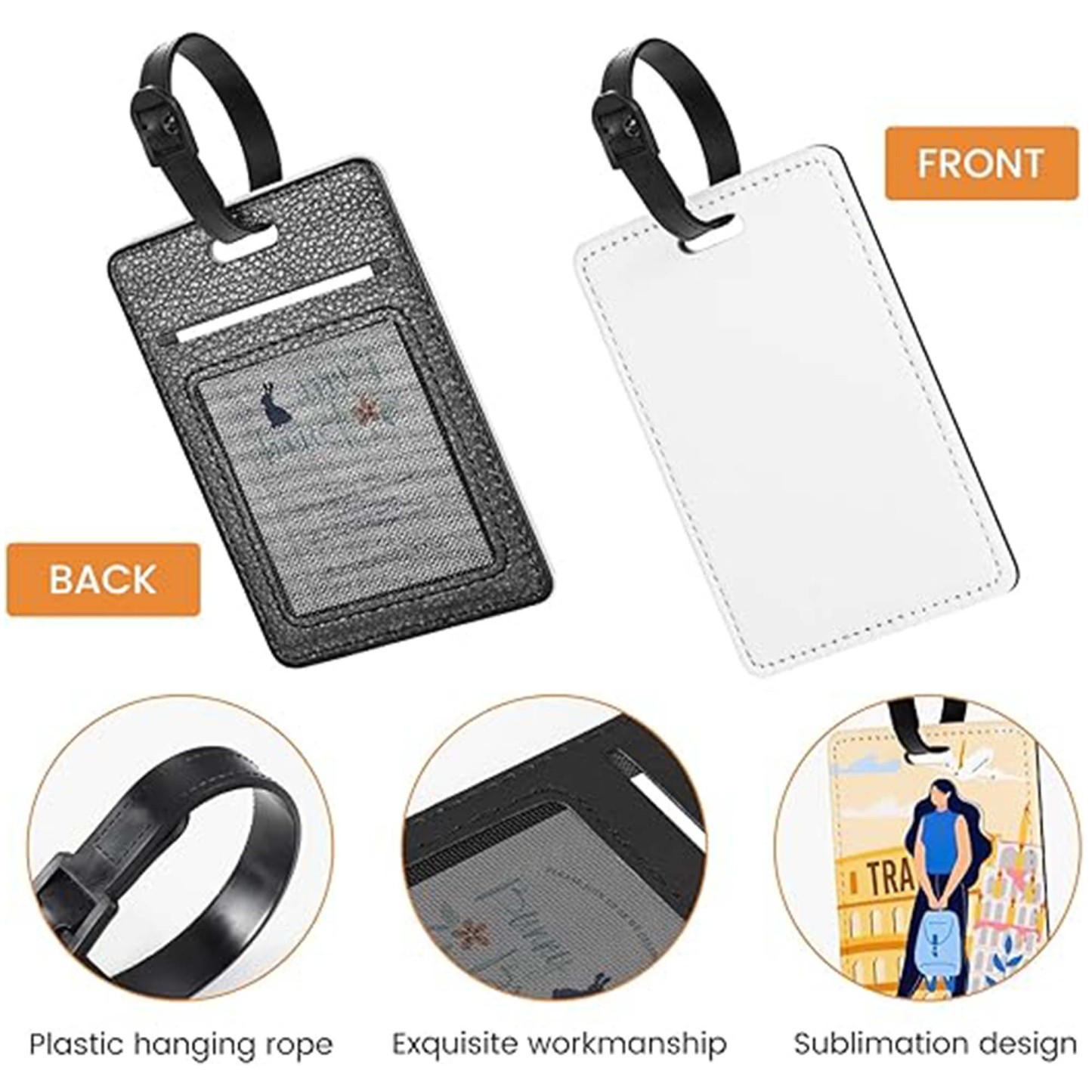 Custom Family Photo Bag Tag