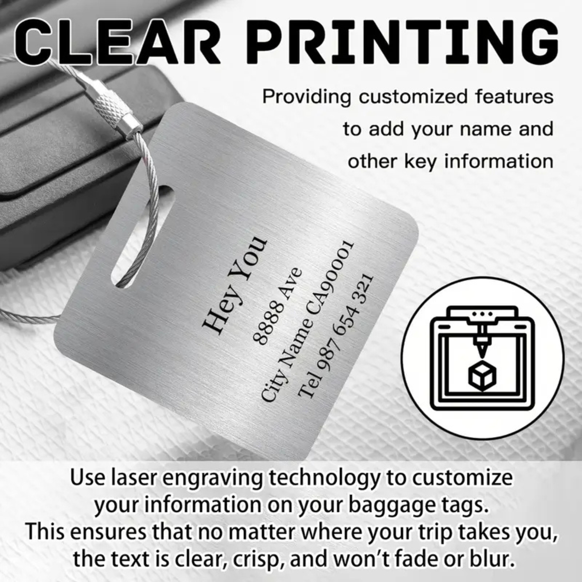 Premium Custom Travel Bag Tag