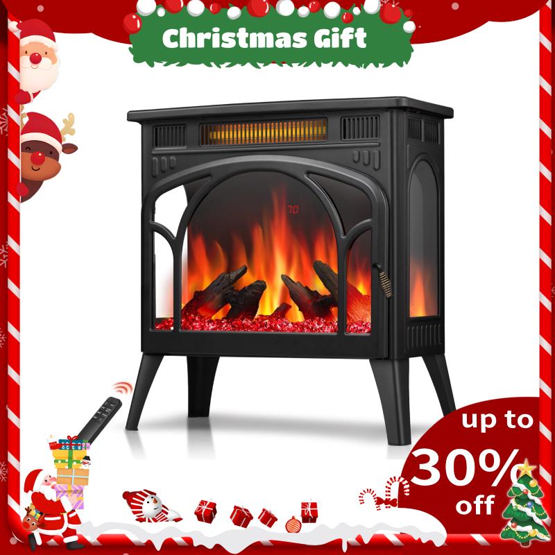 🔗Electric Infrared Quartz Fireplace Stove with 3D Flame Effect