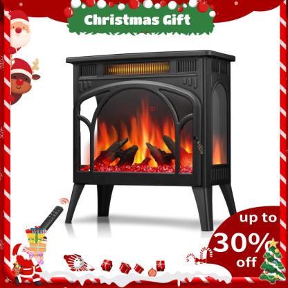 🔗Electric Infrared Quartz Fireplace Stove with 3D Flame Effect