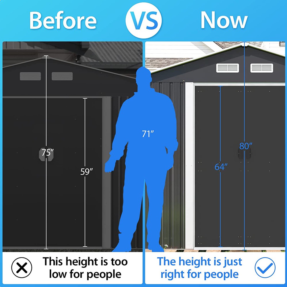 Large Metal Tool Sheds