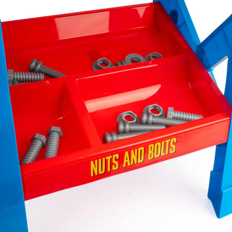 [BFCM] Marvel Spider-Man | Spidey and His Amazing Friends | Team Nascar Pit Stop Tool Bench Playset - Pretend Play & Real Tool Fun for Kids Age 4+; Official Licensed