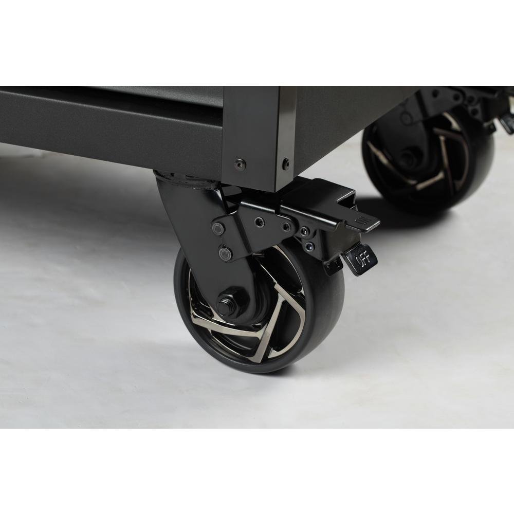 Industrial 41 in. W x 21.5 in. D 15-Drawer Tool Chest and Cabinet Combo in Matte Black-Kikonat