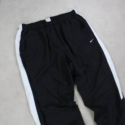 RARE 00s Baggy Trackpants Black-Kikonat