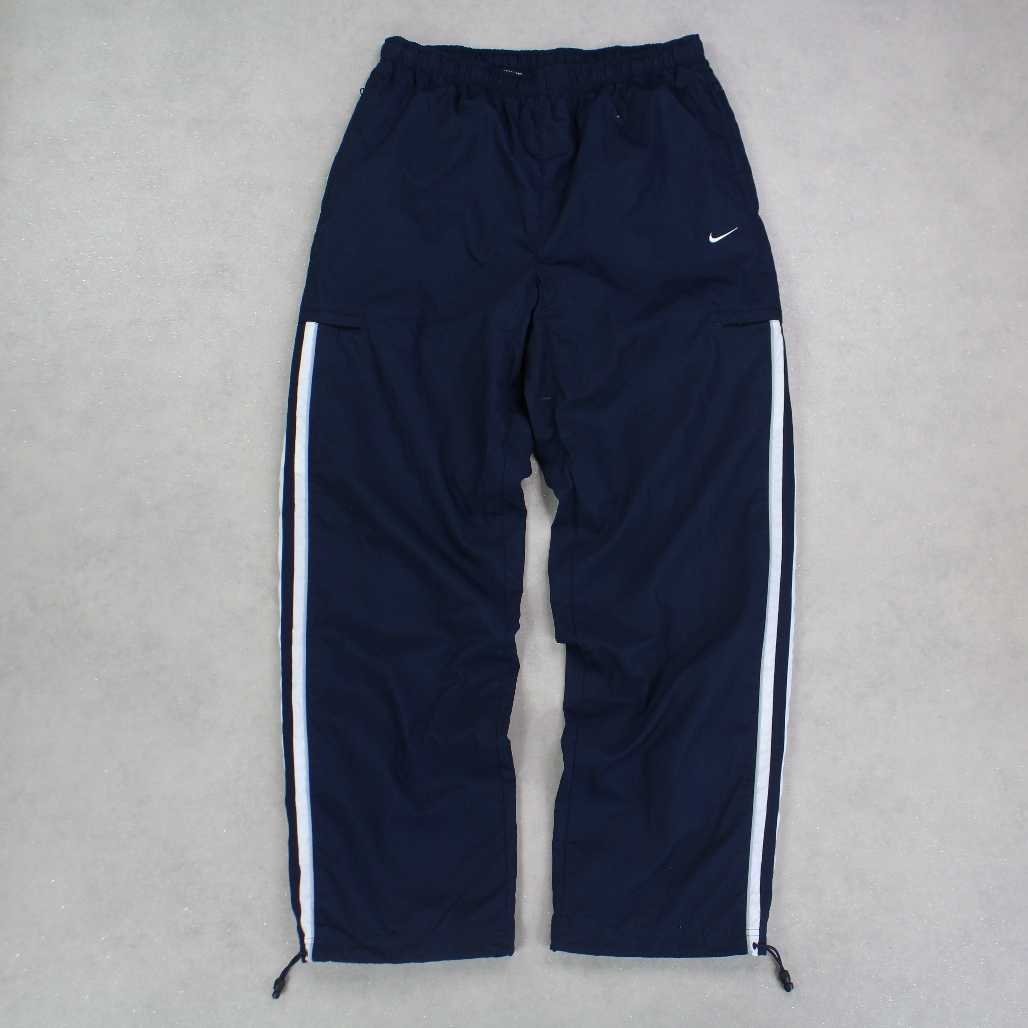 RARE 2000s Baggy Trackpants Navy-Kikonat