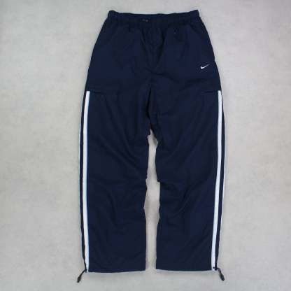 RARE 2000s Baggy Trackpants Navy-Kikonat