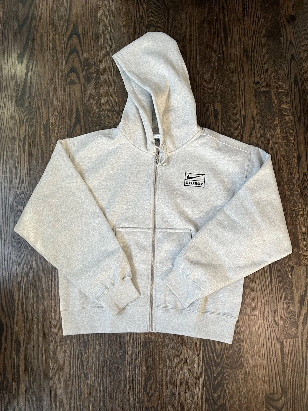 STONE WSHD FLEECE ZIP HOODIE-Kikonat