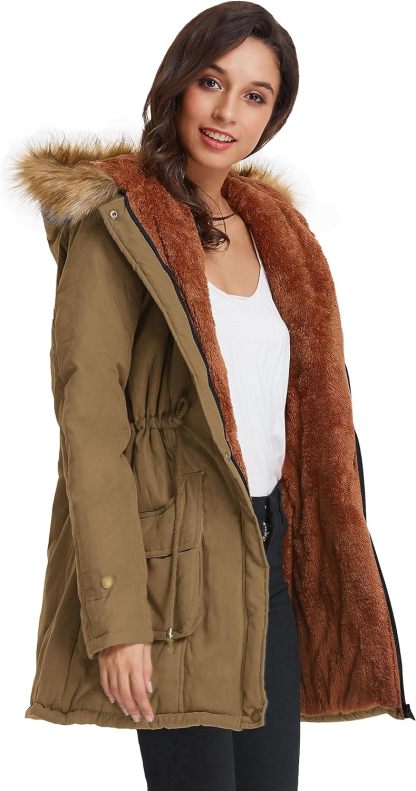 Winter Wool Women's Parka Jacket-Kikonat