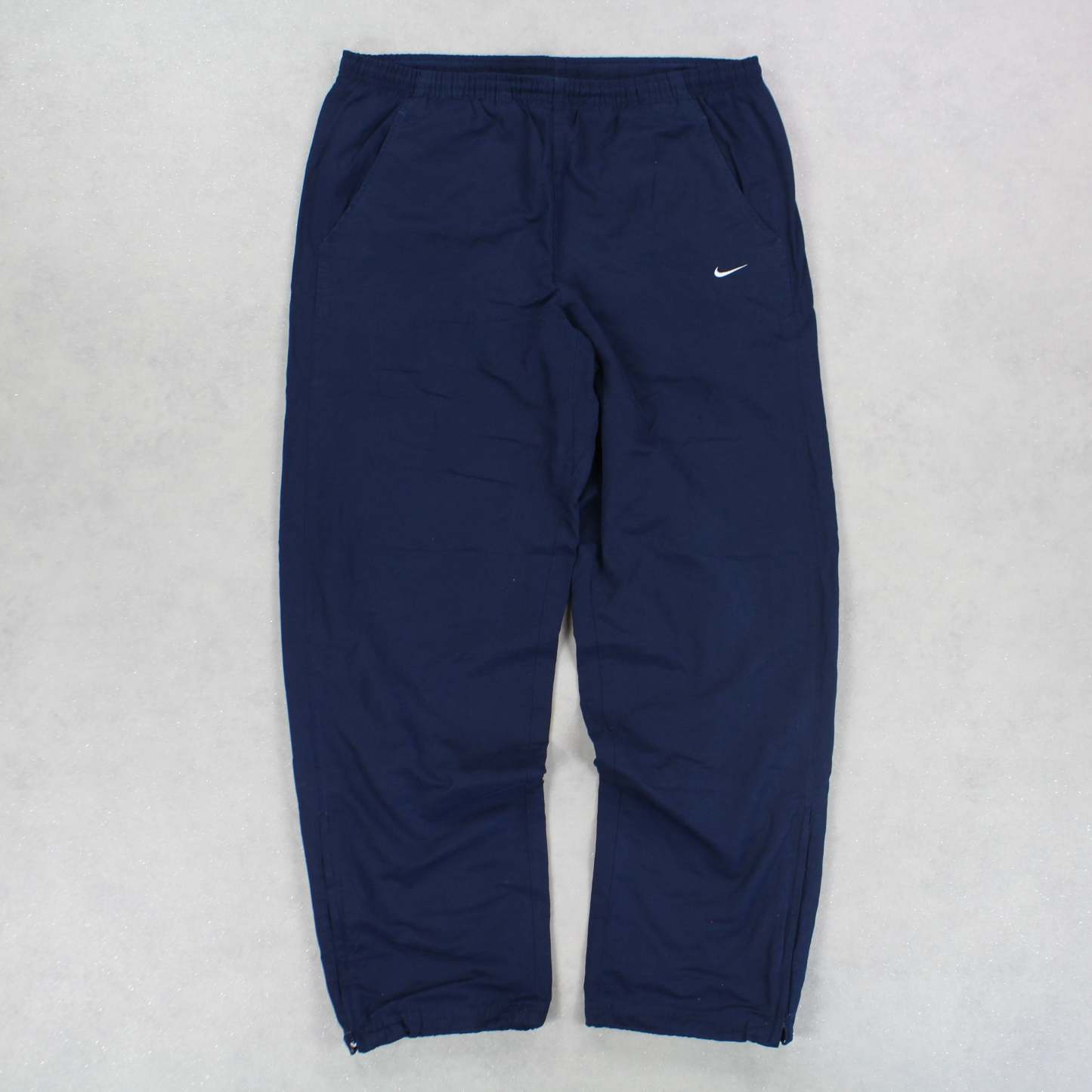 RARE 00s Spellout Trackpants Navy-Kikonat