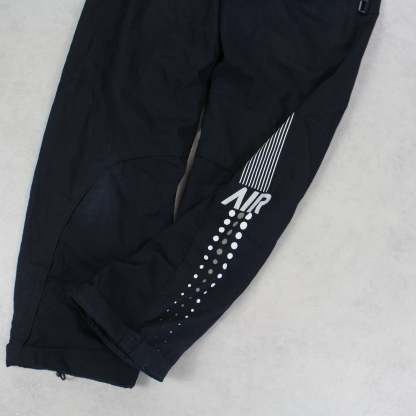 RARE 00s Air Baggy Trackpants Black-Kikonat