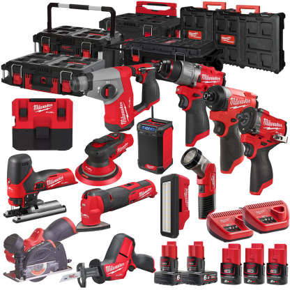 MW 12V 13 Piece Power Tool Kit with 5 x Batteries T4TKITM - 18470-Kikonat
