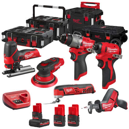 MW 12V 6 Piece Power Tool Kit with 3 x Batteries T4TKITM - 18496-Kikonat