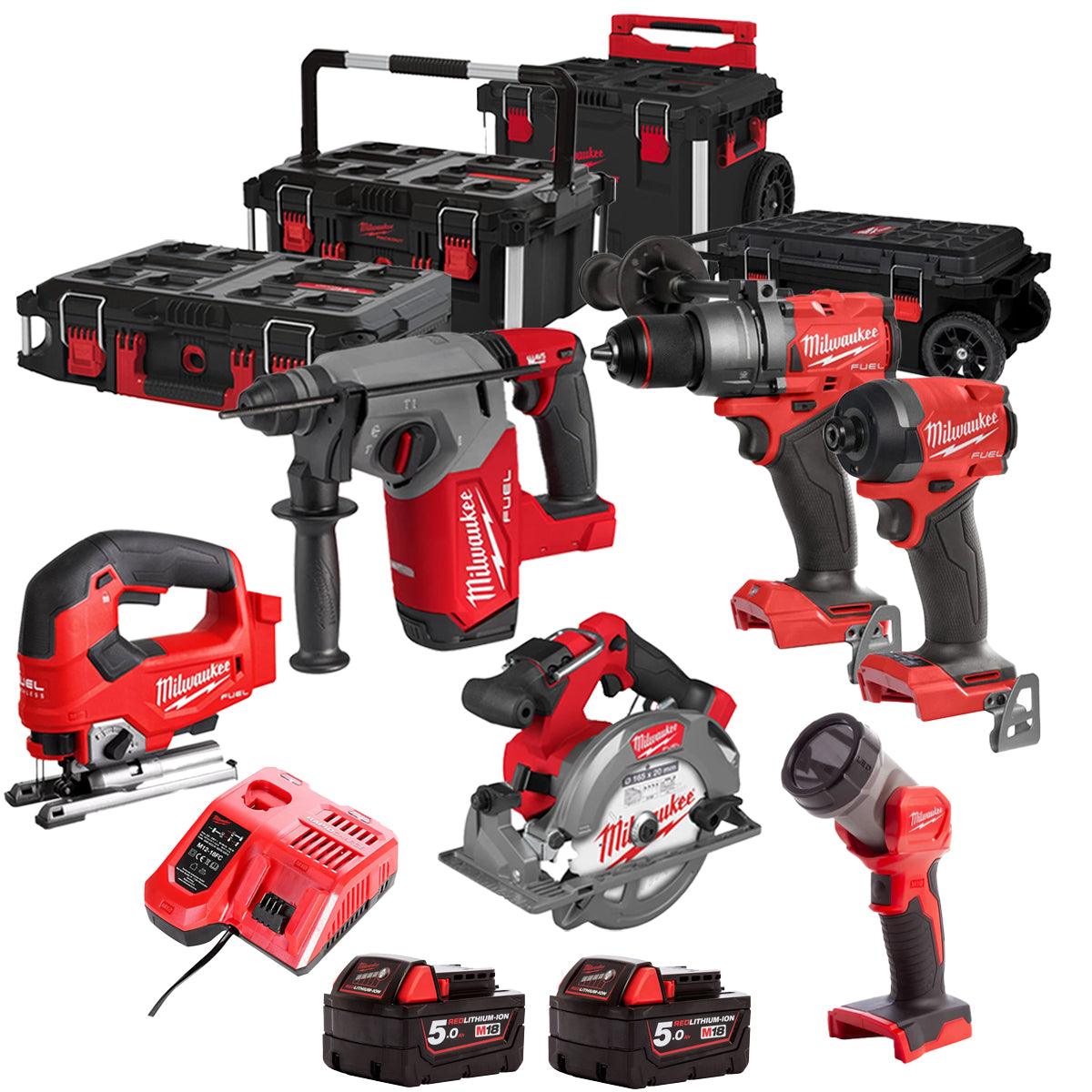 MW 18V 6 Piece Power Tool Kit with 2 x Batteries T4TKITM - 18505-Kikonat