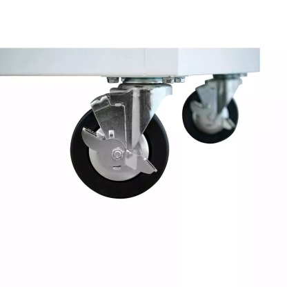 72 IN. 18-DRAWER MOBILE WORKBENCH WITH SOLID WOOD TOP, BLACK-Kikonat