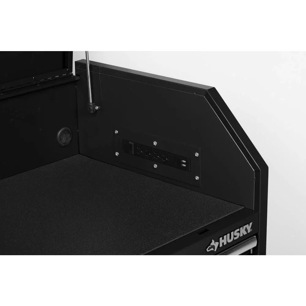 36 IN. W 12-DRAWER, DEEP COMBINATION TOOL CHEST AND CABINET SET IN GLOSS BLACK-Kikonat