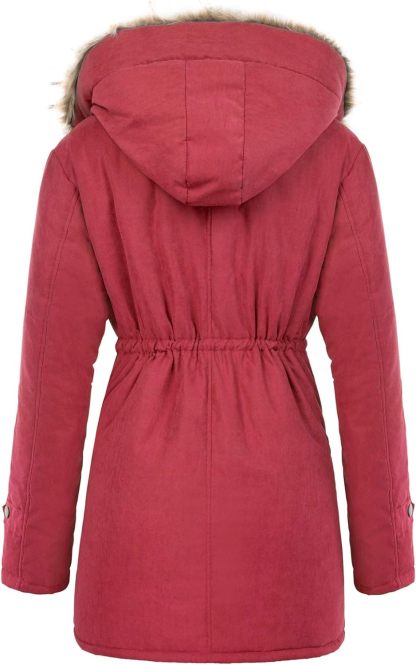 Winter Wool Women's Parka Jacket-Kikonat