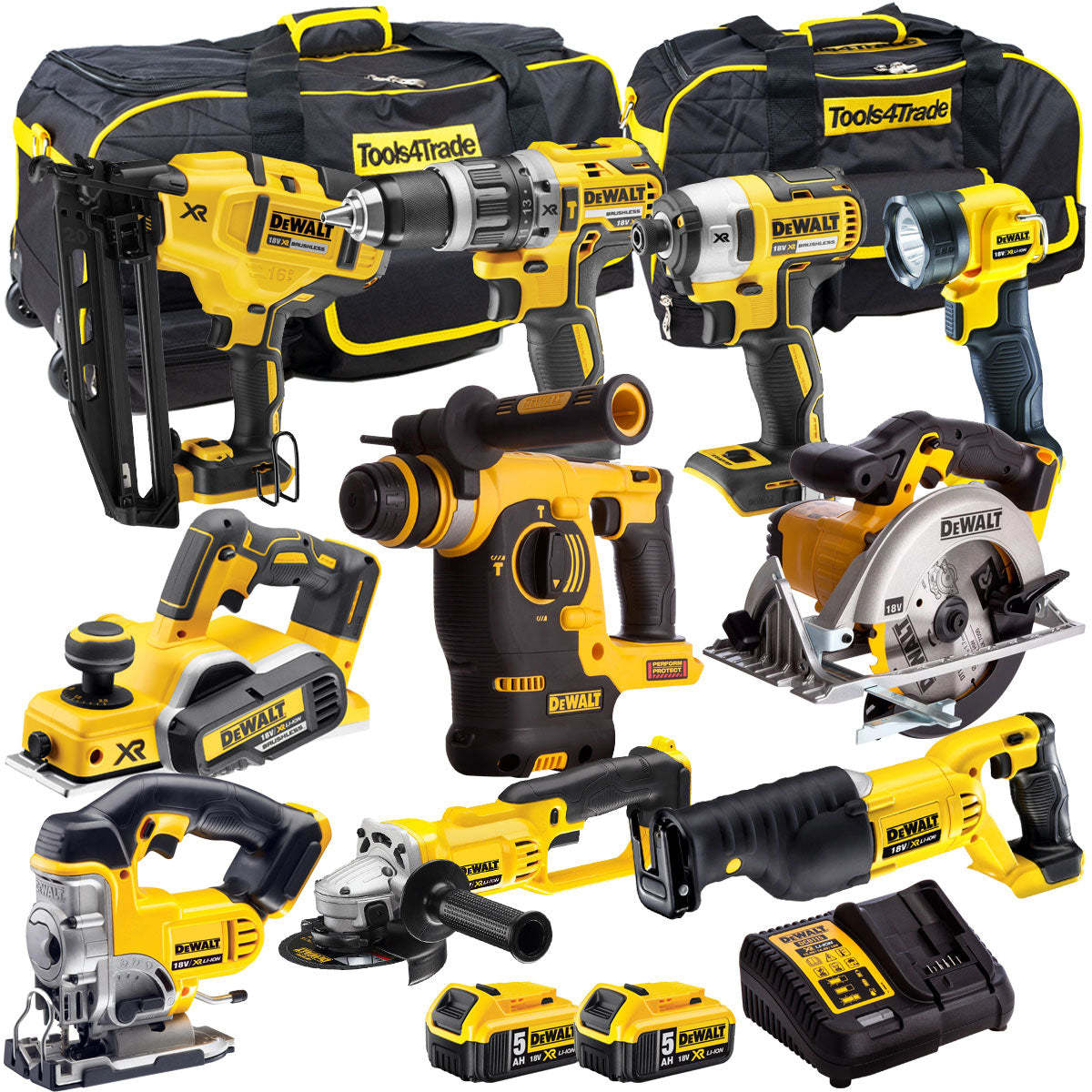 DCKT4T10BP2 18V XR 10 Piece with 2 x 5.0Ah Li-ion KIT-Kikonat