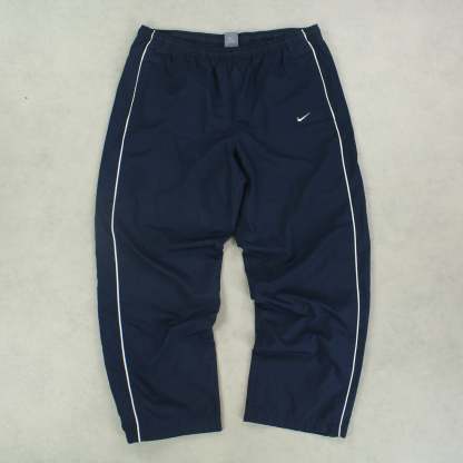 RARE 2000s Baggy Trackpants Navy-Kikonat