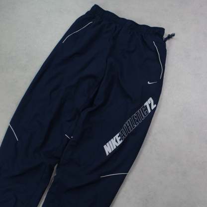 RARE 2000s 72 Trackpants Navy-Kikonat