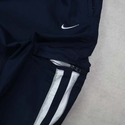 RARE 2000s Baggy Trackpants Navy-Kikonat
