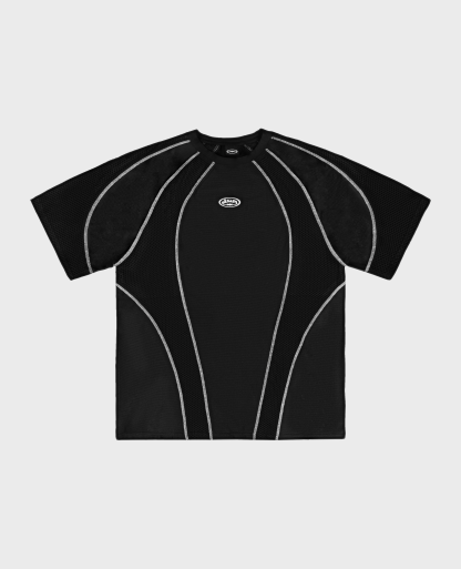 BLACK TECH LINES T-SHIRT-Kikonat
