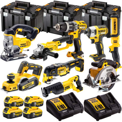18V 9 Piece Power Tool Kit with 4 x 5.0Ah Batteries T4TKIT-499-Kikonat