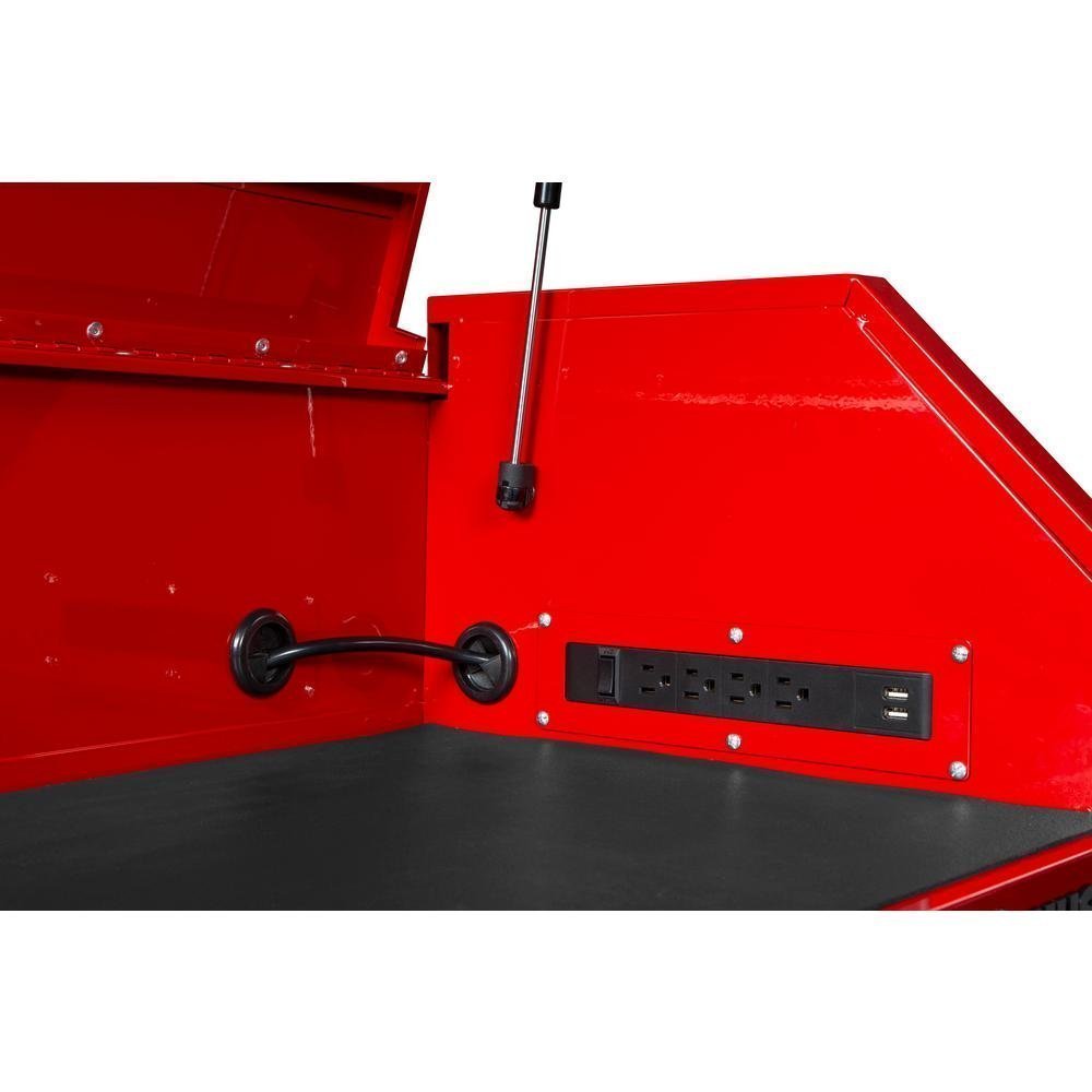 36 in. 12-Drawer Tool Chest and Cabinet combo in Gloss Red-Kikonat