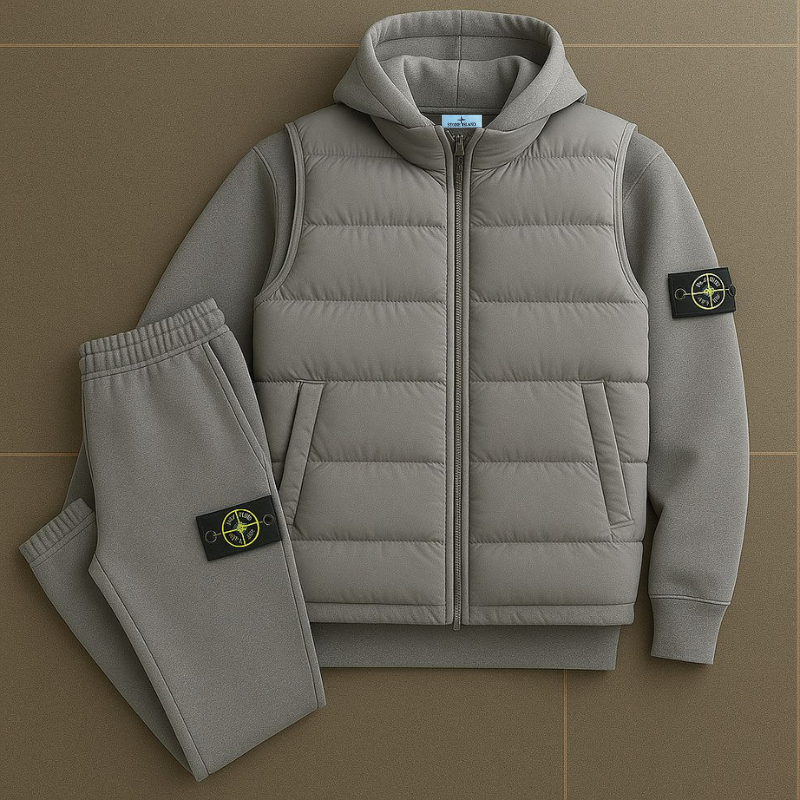 SI™ Premium Set - Quilted Jacket &amp; Jogging Pants-Kikonat