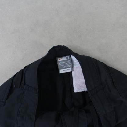 RARE Vintage 00s Womens Cargo Pants Black-Kikonat