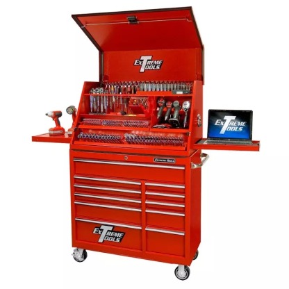 EXTREME TOOLS 41" DELUXE PORTABLE WORKSTATION & ROLLER CABINET SET-Kikonat