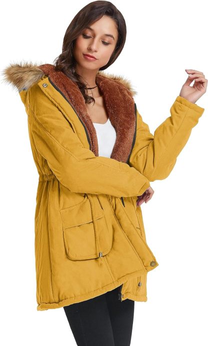 Winter Wool Women's Parka Jacket-Kikonat