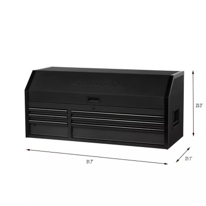 HEAVY-DUTY 52 IN. W 6-DRAWER, DEEP TOOL CHEST IN MATTE BLACK-Kikonat